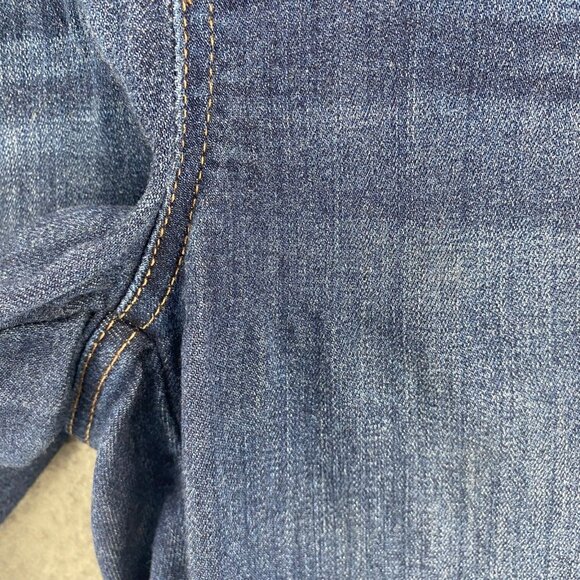 Chicos Jeans Womens 1 US 8 Blue Perfect Stretch Pull On Bootcut Dark Wash Denim* - Picture 6 of 14